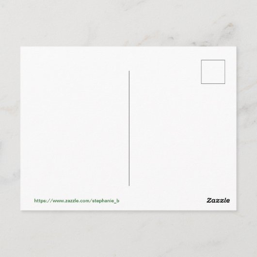 Postkarte mit irischem Segen (Rückseite)