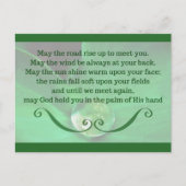 Postkarte mit irischem Segen (Vorderseite)