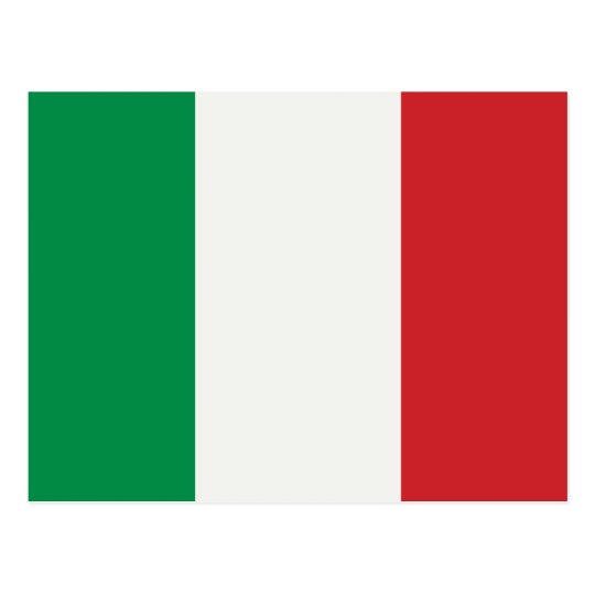 Postkarte mit Italien Fahne