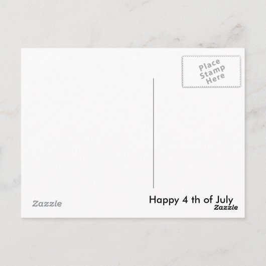 Postkarte mit jamaikanischem Farbdesign (Rückseite)