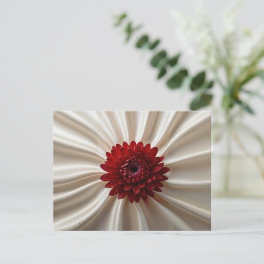 Postkarte mit japanischem Farbdesign (Stehend Vorderseite)