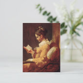 Postkarte mit Jean-Honore Fragonard Malerei (Stehend Vorderseite)