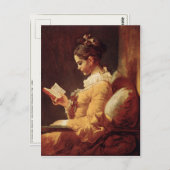 Postkarte mit Jean-Honore Fragonard Malerei (Vorne/Hinten)