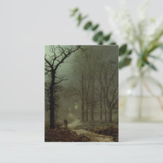 Postkarte mit John Atkinson Grimshaw Malerei (Stehend Vorderseite)