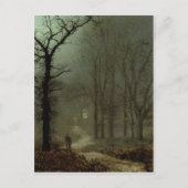 Postkarte mit John Atkinson Grimshaw Malerei (Vorderseite)