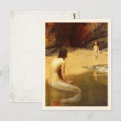 Postkarte mit John Collier-Gemälde (Vorne/Hinten)