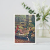 Postkarte mit John Collier-Malerei (Stehend Vorderseite)