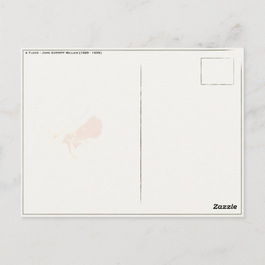 Postkarte mit John Everett Millais Malerei (Rückseite)