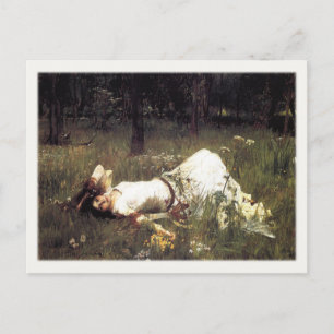 Postkarte mit John William Waterhouse Malerei