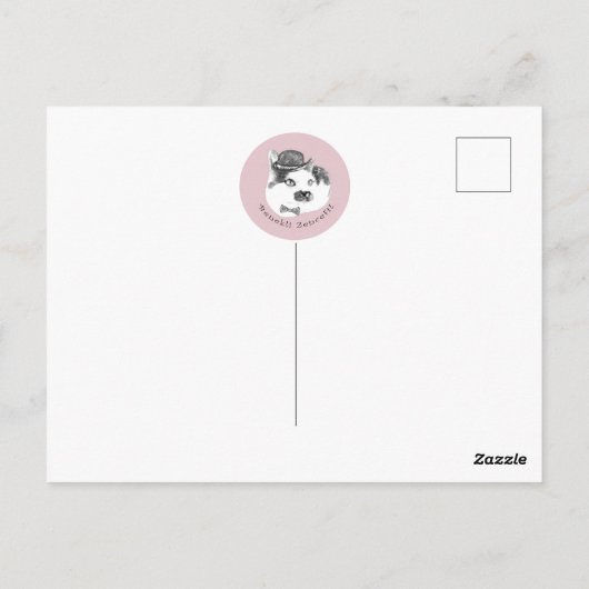 Postkarte mit Katzen (Rückseite)