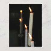 Postkarte mit Kerzen (Vorderseite)