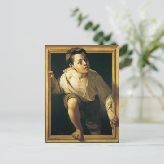 Postkarte mit klassischer Malerei (Stehend Vorderseite)