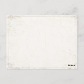 Postkarte mit klassischer Malerei (Rückseite)