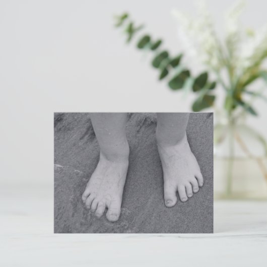 Postkarte mit kleinen Zehen (Stehend Vorderseite)