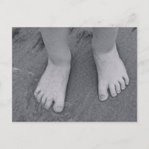 Postkarte mit kleinen Zehen