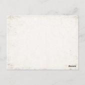 Postkarte mit Kreuzfahrtschiff-Werbeplakat (Rückseite)