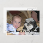 Postkarte mit kundenspezifischem Bild und Text (Vorne/Hinten)