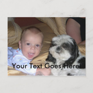 Postkarte mit kundenspezifischem Bild und Text