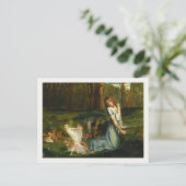 Postkarte mit lackierten Beeren im Wald (Stehend Vorderseite)