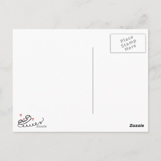 Postkarte mit langer Entfernung (Rückseite)