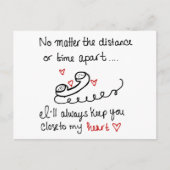 Postkarte mit langer Entfernung (Vorderseite)