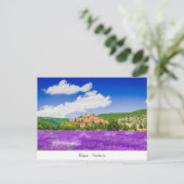 Postkarte mit Lavendel in Banon Provence (Stehend Vorderseite)