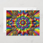 Postkarte mit LGBTQ-Farbdesign (Vorne/Hinten)