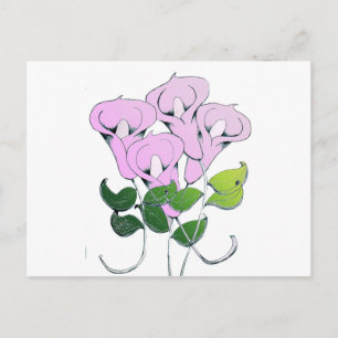 Postkarte mit Lilien
