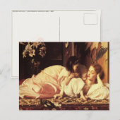 Postkarte mit Lord Frederick Leighton Malerei (Vorne/Hinten)