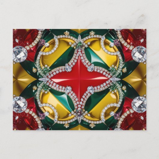 Postkarte mit Los Angeles Colors Design (Vorderseite)