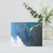 Postkarte mit Luftansicht der Insel (Stehend Vorderseite)