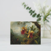 Postkarte mit Martin Johnson Heade-Gemälde (Stehend Vorderseite)