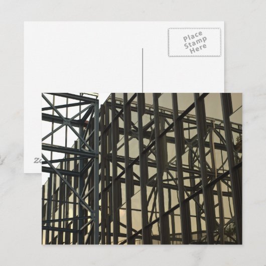 Postkarte mit moderner Architektur (Vorne/Hinten)