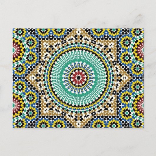 Postkarte mit Morrokanischem Design (Vorderseite)