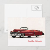 Postkarte mit Oldtimern (Vorne/Hinten)
