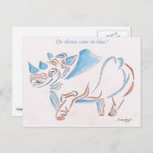 Postkarte mit originaler Kunst des stilisierten Na (Vorne/Hinten)