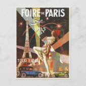 Postkarte mit Paris Art Déco-Printing der 1920er J (Vorderseite)