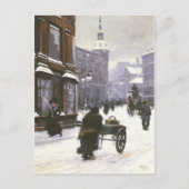 Postkarte mit Paul Gustave Fischer Malerei (Vorderseite)