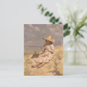 Postkarte mit Paul Peel-Gemälde (Stehend Vorderseite)
