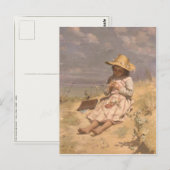 Postkarte mit Paul Peel-Gemälde (Vorne/Hinten)