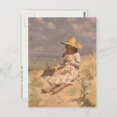 Postkarte mit Paul Peel Malerei (Vorne/Hinten)