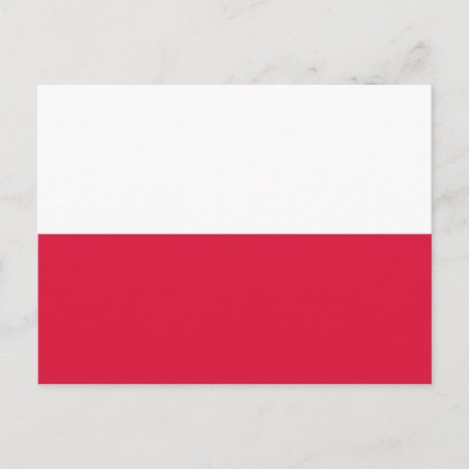 Postkarte mit polnischer Flagge (Vorderseite)