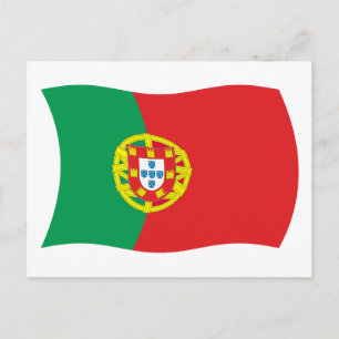 Postkarte mit Portugiesischer Flagge
