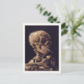 Postkarte mit Rauchschädel (Stehend Vorderseite)