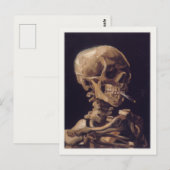 Postkarte mit Rauchschädel (Vorne/Hinten)