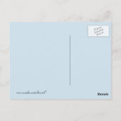 Postkarte mit Retro Travel Poster Image (Rückseite)