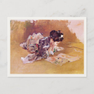 Postkarte mit Robert Frederick Blum Malerei