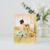 Postkarte mit Robert Frederick Blum Malerei (Stehend Vorderseite)