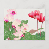 Postkarte mit roten Pappchen (Vorderseite)