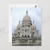 Postkarte mit Sacre Coeur de Paris. (Vorne/Hinten)